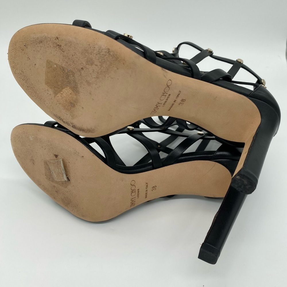 Jimmy Choo‎ Tina Studded Cage Sandals EU 38 - Picture 8 of 9